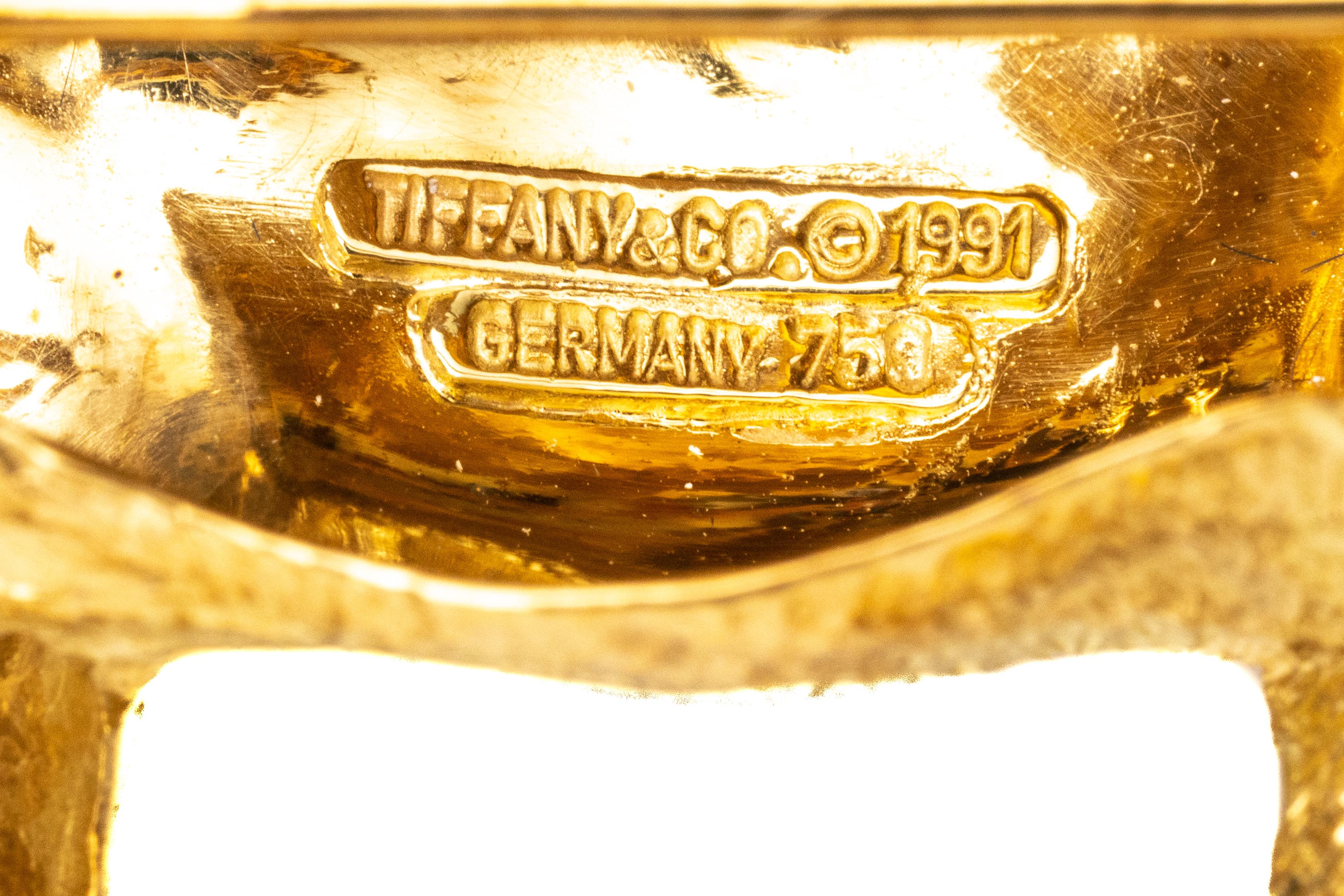 Modern Tiffany & Co. Hippopotamus Brooch, 18 Karat Gold