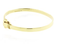 Tiffany & Co. Hook and Eye Gold Bangle Bracelet