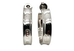 Tiffany & Co. Pendientes de aro T & Co. 1837  Caja y estuche de plata de ley