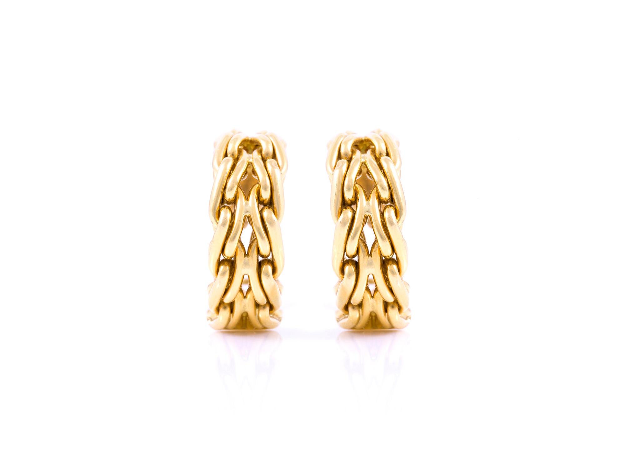 Women's or Men's Tiffany & Co. Hoop Gold Earrings