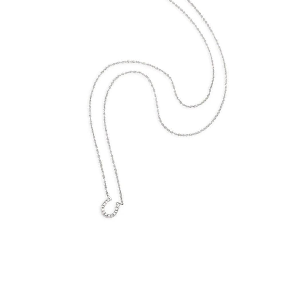 Tiffany & Co. Collier de diamants en fer à cheval 18P 16