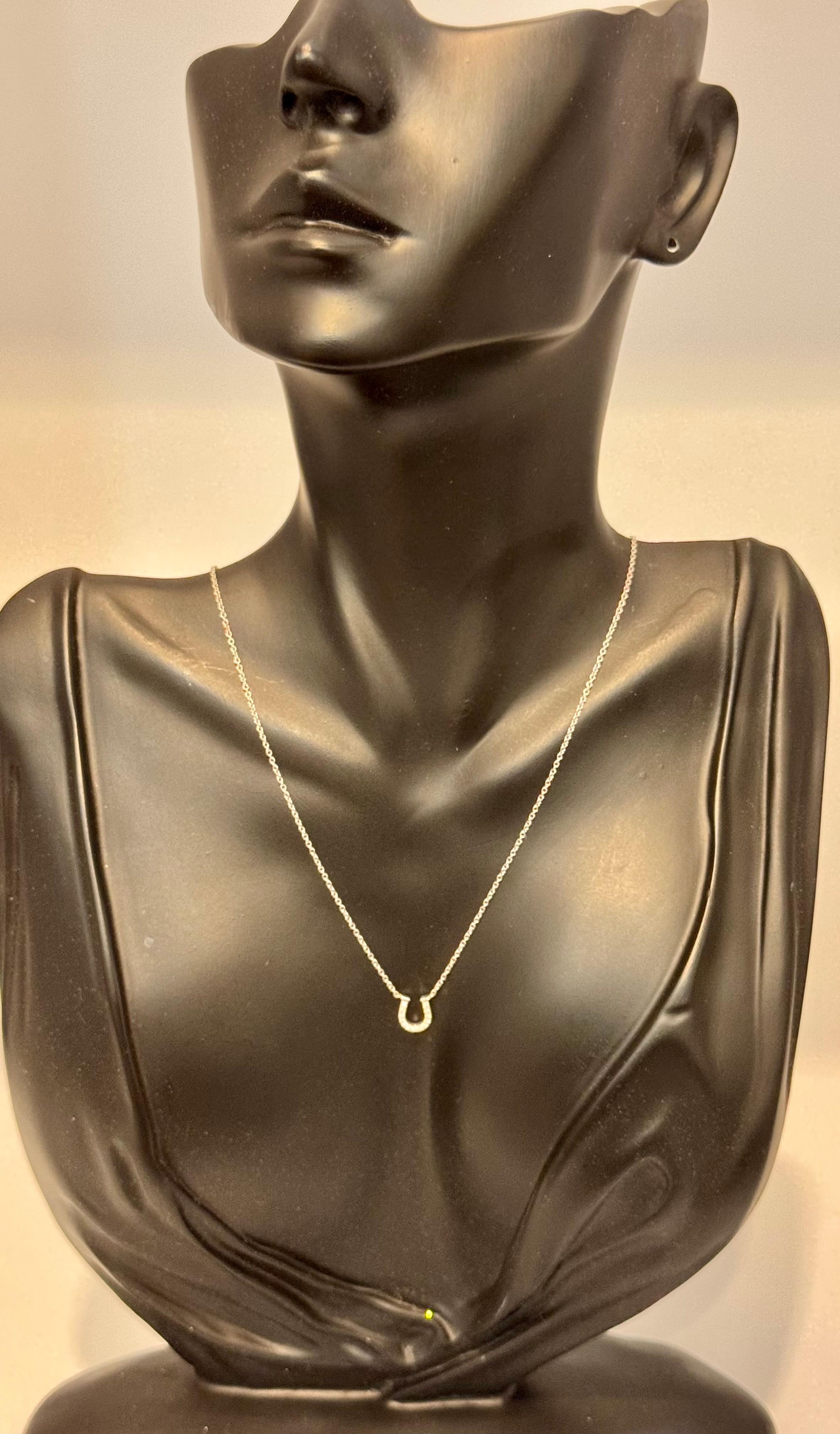tiffany horseshoe necklace gold