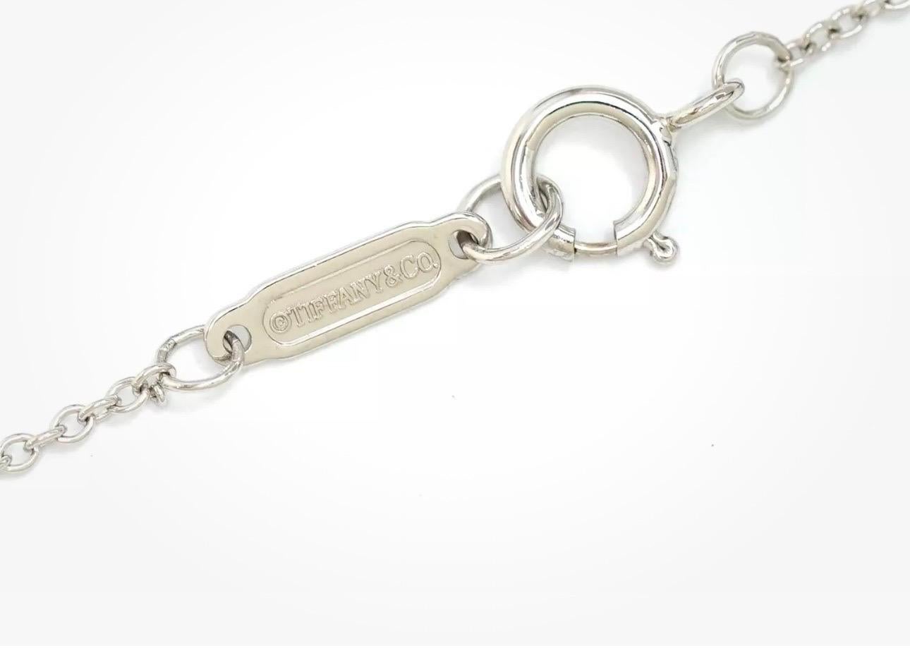 Taille ronde Tiffany & Co. Collier de diamants en fer à cheval 18P 16