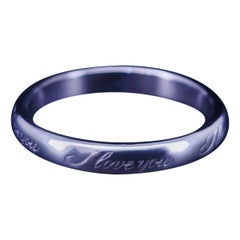 Tiffany & Co. I Love You Ring in Platinum Size 7.5