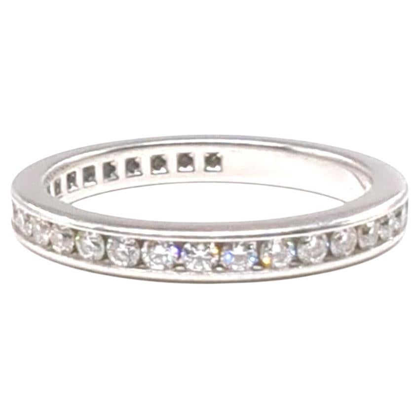 Tiffany & Co. Ikonischer Diamant Full Circle Eternity-Ring 0,73 CTW Größe 5,5 im Angebot 1