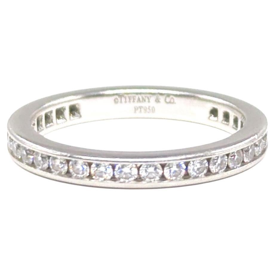 Tiffany & Co. Icone Diamond Full Circle Eternity Band Ring 0.73 CTW Size 5.5 en vente 2