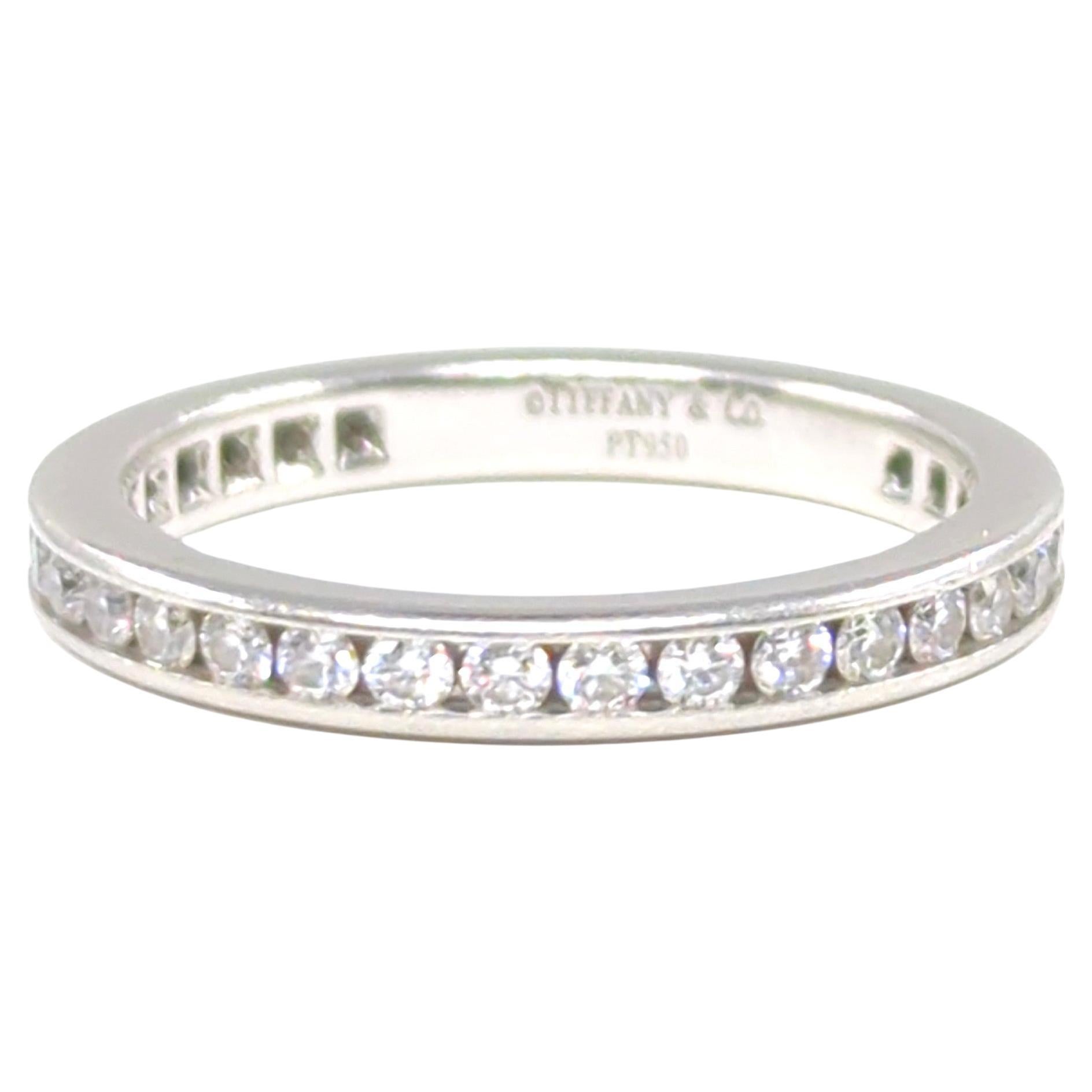 Tiffany & Co. Iconic Diamond Full Circle Eternity Band Ring 0.73 CTW Size 5.5 For Sale