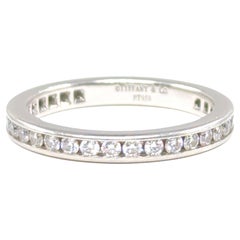 Vintage Tiffany & Co. Iconic Diamond Full Circle Eternity Band Ring 0.73 CTW Size 5.5