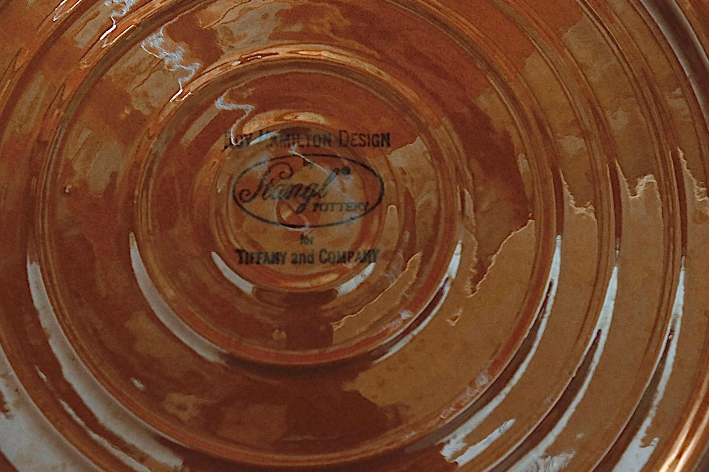 Fine XX secolo Piatto in ceramica 'Indian Summer' di Tiffany & Co. in vendita