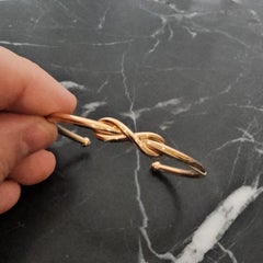 Tiffany & Co. Infinity 18k Rose Gold Cuff Bracelet 17.6g 6.25" Interior