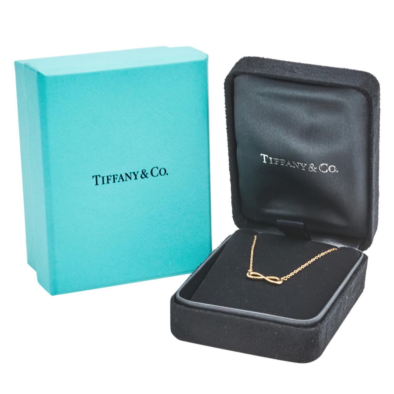 Contemporary Tiffany & Co. Infinity 18K Rose Gold Pendant Necklace
