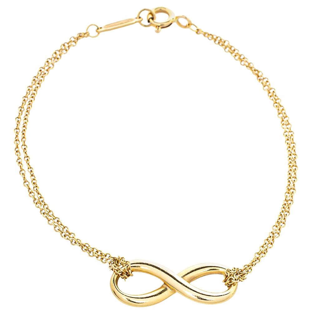 Tiffany & Co. Infinity 18K Yellow Gold Bracelet