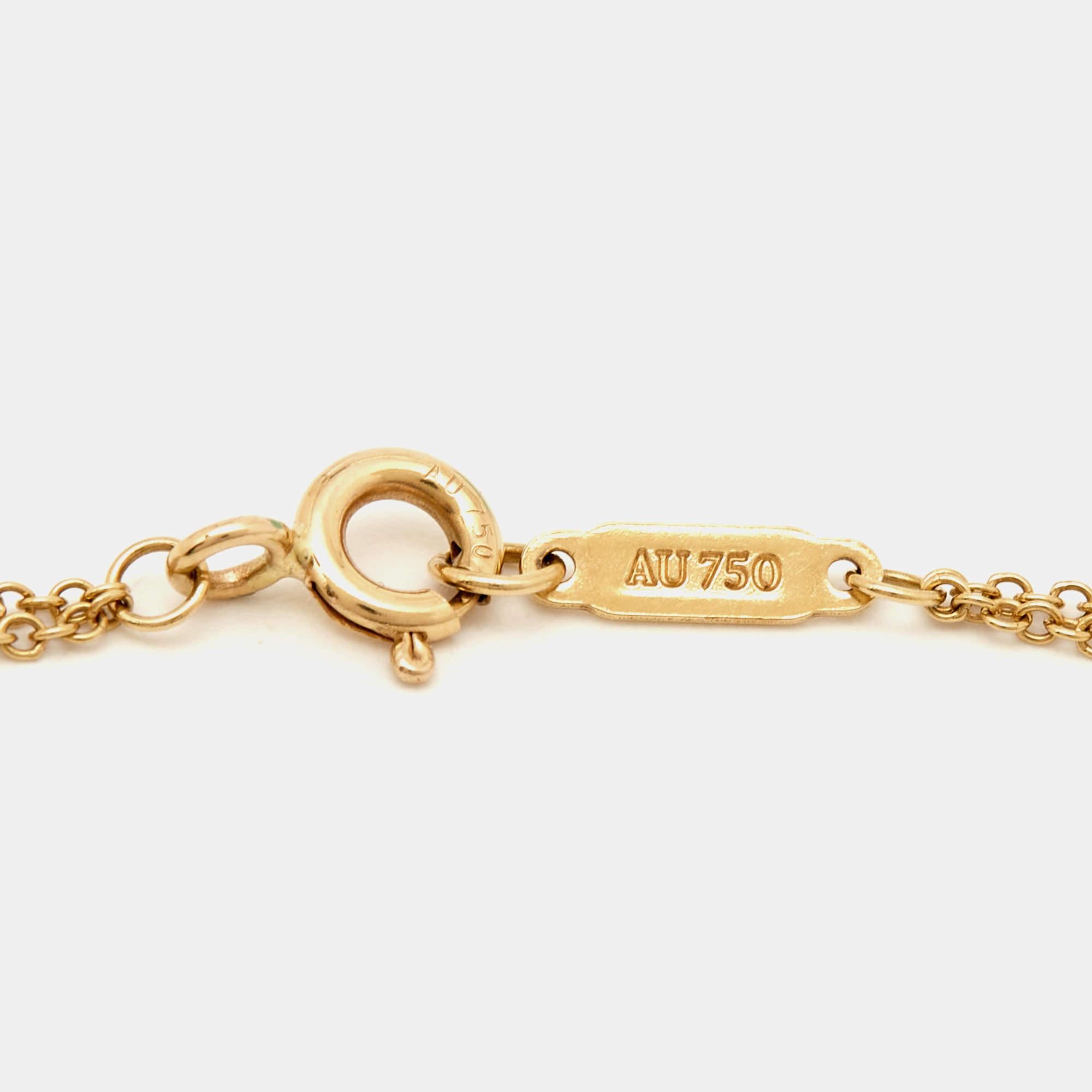Tiffany & Co. Infinity 18k Yellow Gold Chain Bracelet For Sale 1