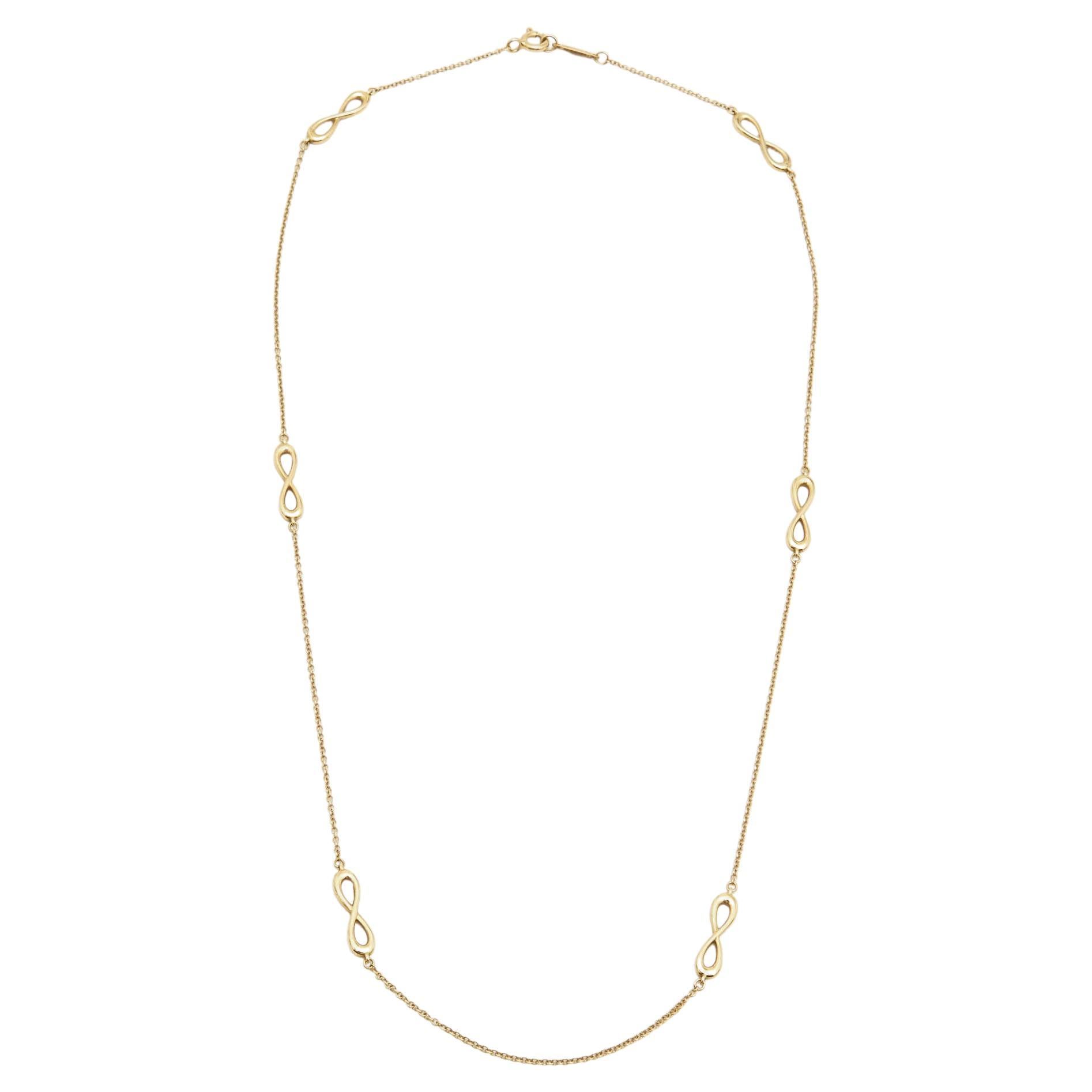 Tiffany & Co. Infinity 18k Yellow Gold Necklace
