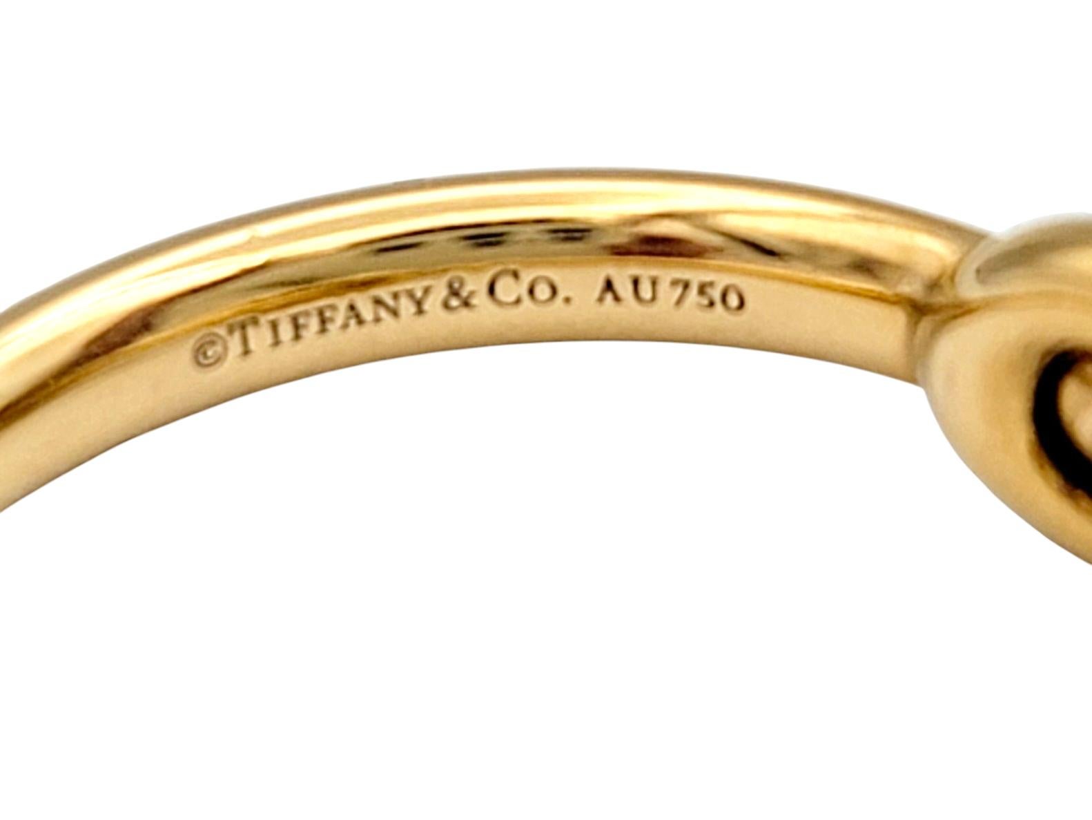 Tiffany & Co. Infinity Band Ring in Polished 18 Karat Rose Gold For Sale 1