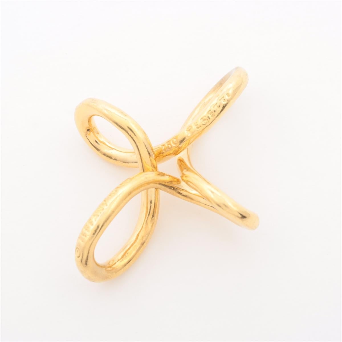 Tiffany & Co. Infinity Cross Pendant Gold In Good Condition In Humacao, PR