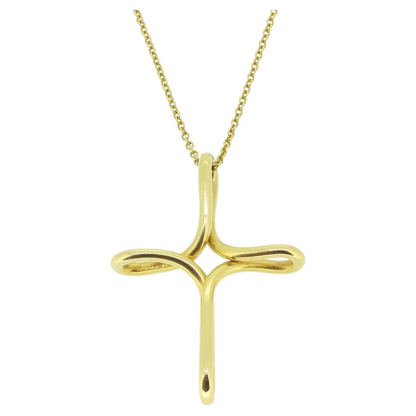 Tiffany & Co. Infinity Cross Pendant Necklace