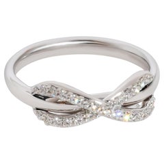 Tiffany & Co. Infinity Diamond Fashion Ring in 18k White Gold 0.13 CTW