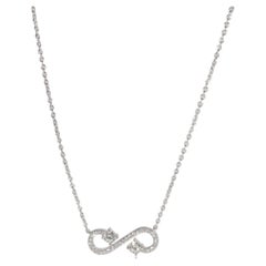 Tiffany & Co. Infinity Diamond Pendant in Platinum 0.35ctw