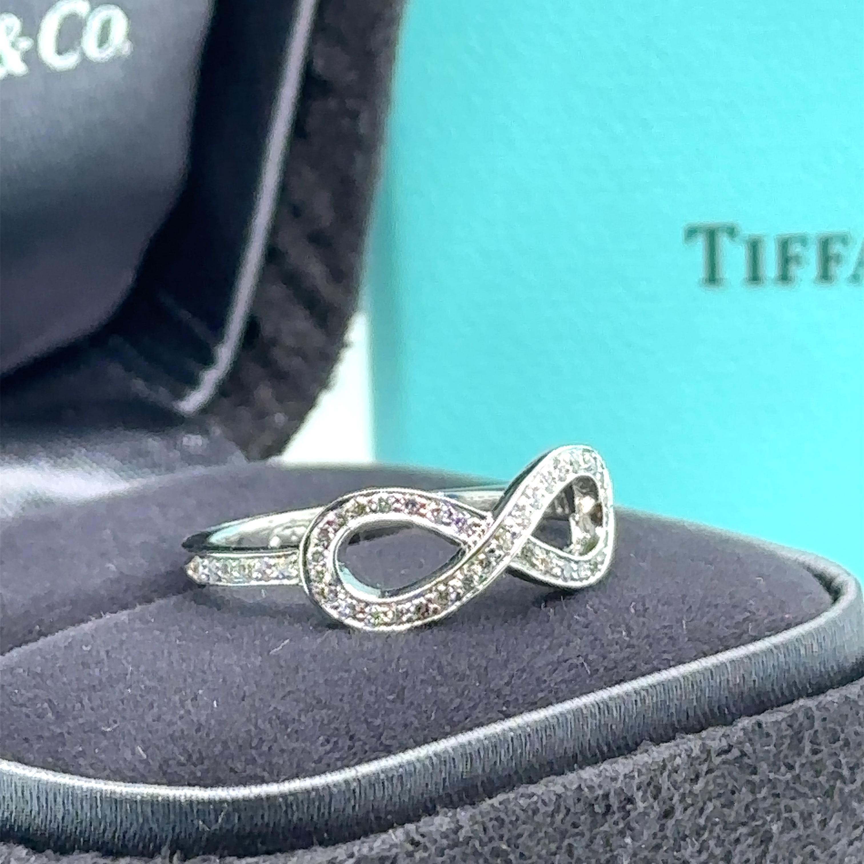 Tiffany & Co Infinity Diamond Ring 0.25 Carat 3