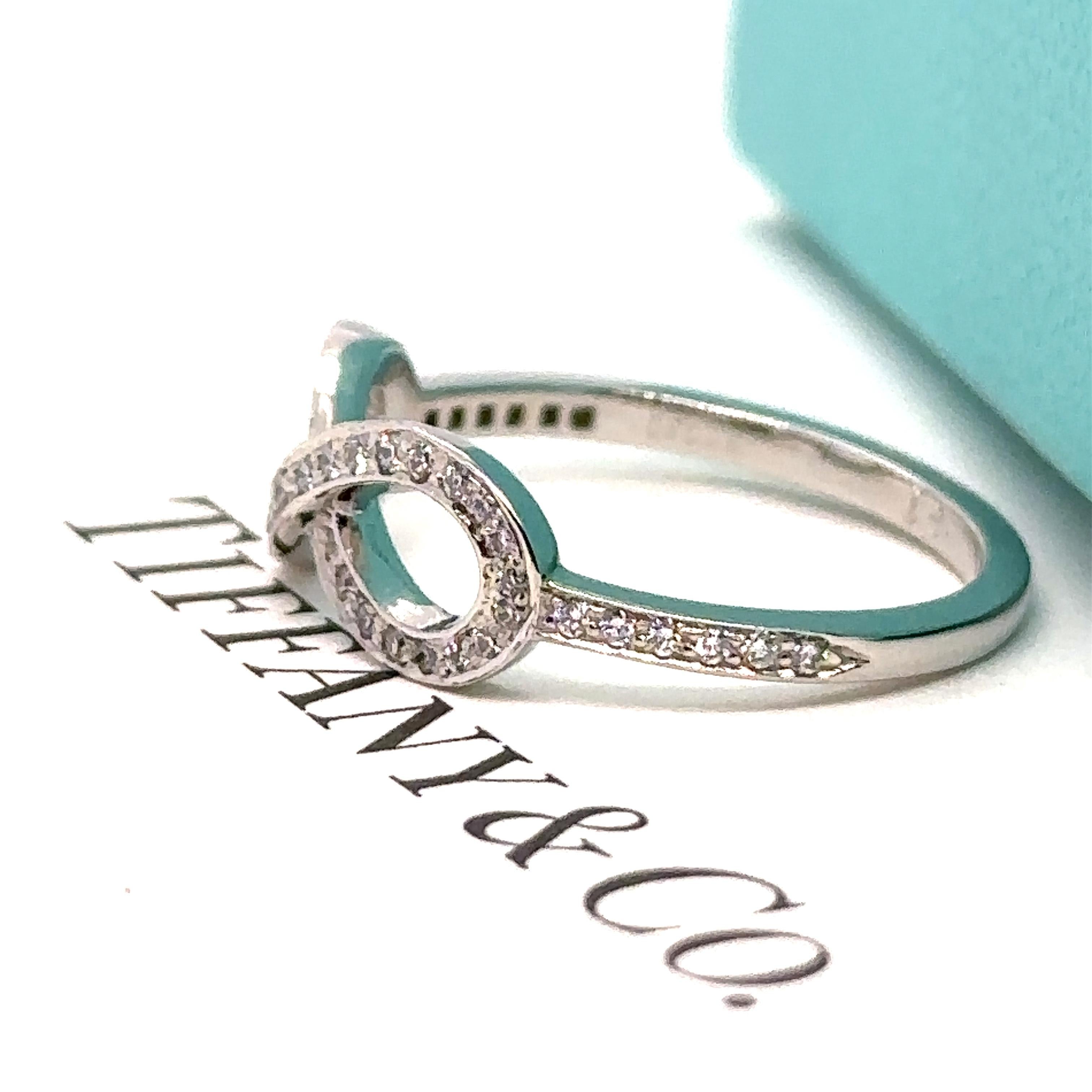 Tiffany & Co Infinity Diamond Ring 0.25 Carat 2
