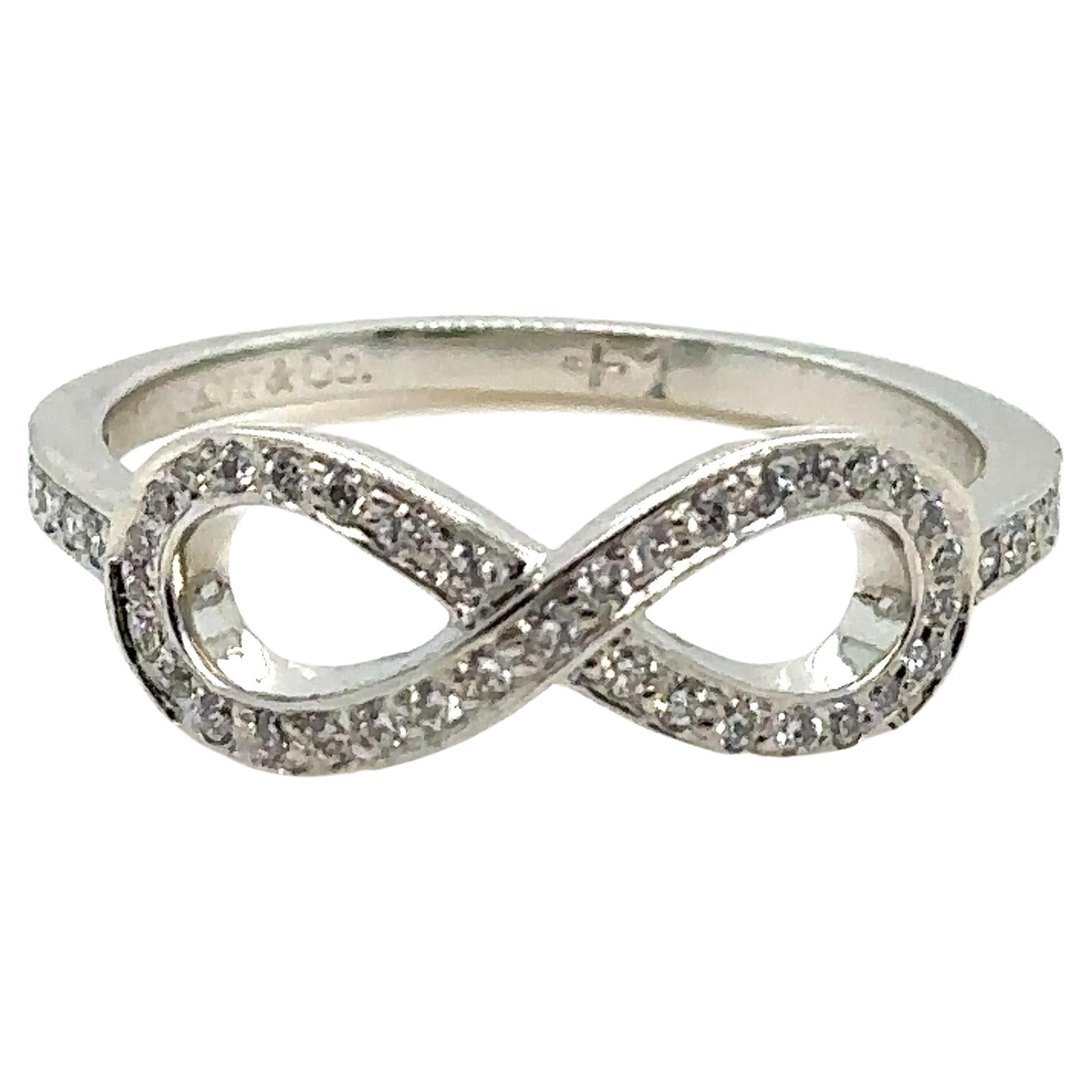 Tiffany & Co, bague Infinity avec diamants 0,25 carat
