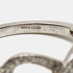 Tiffany & Co. Infinity Diamonds Platinum Ring Size 49