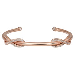 Tiffany & Co. Unendlichkeits-Doppeldiamant-Manschettenarmband 18K Roségold 0,65 Gesamtkaratgewicht