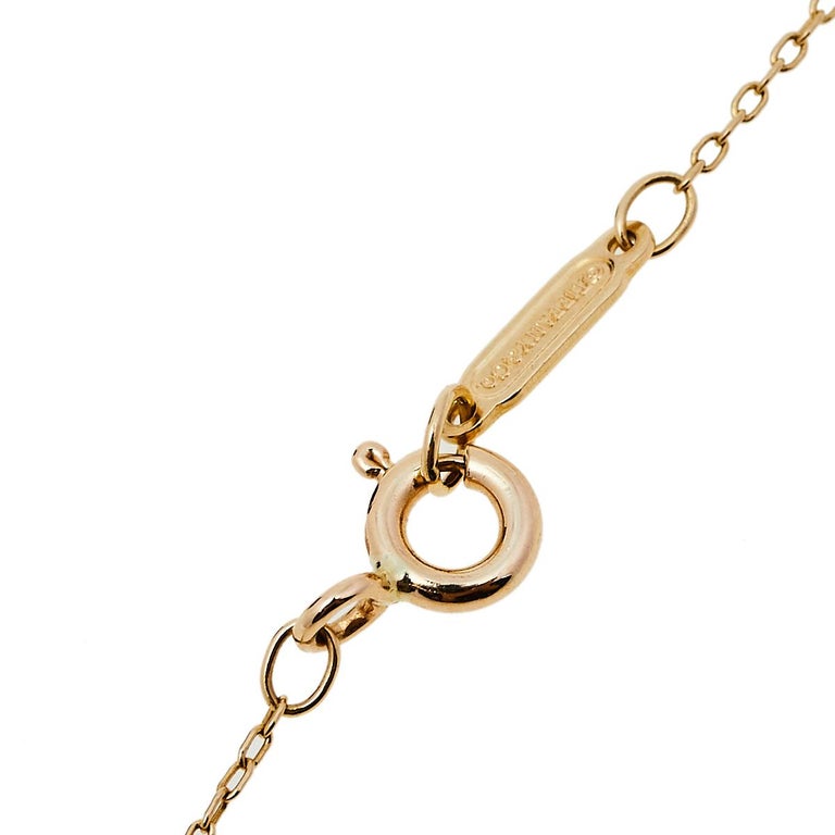 Tiffany and Co. Infinity Endless 18K Yellow Gold Station Bracelet at ...