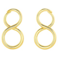 Tiffany & Co. Pendientes grandes Infinity de oro amarillo de 18 quilates