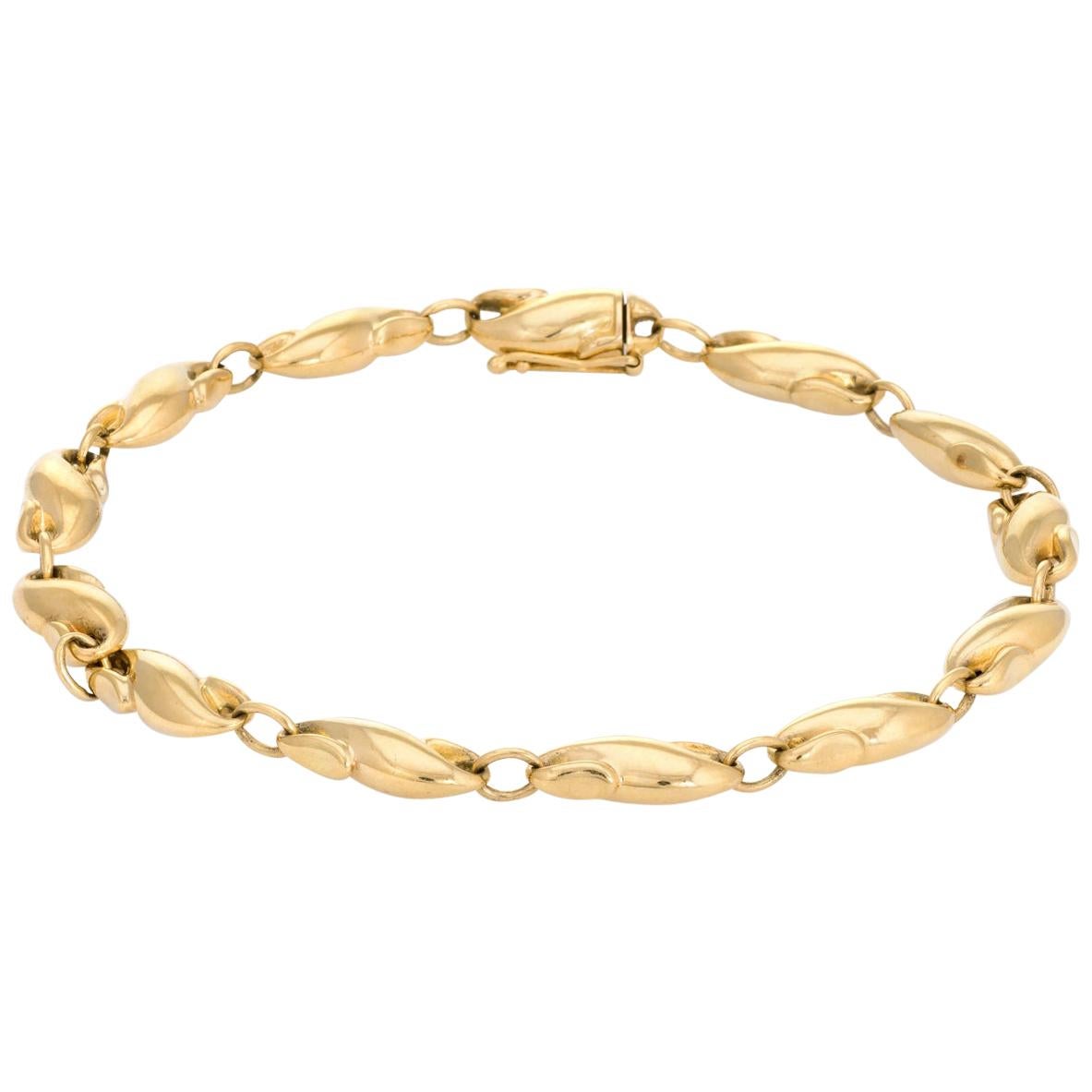 Tiffany & Co. Infinity Link Bracelet Vintage 18 Karat Yellow Gold 1990s Peretti