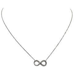 Tiffany & Co. 'Infinity' Platinum and Diamond Necklace