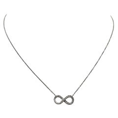 Tiffany & Co. 'Infinity' Platinum and Diamond Necklace