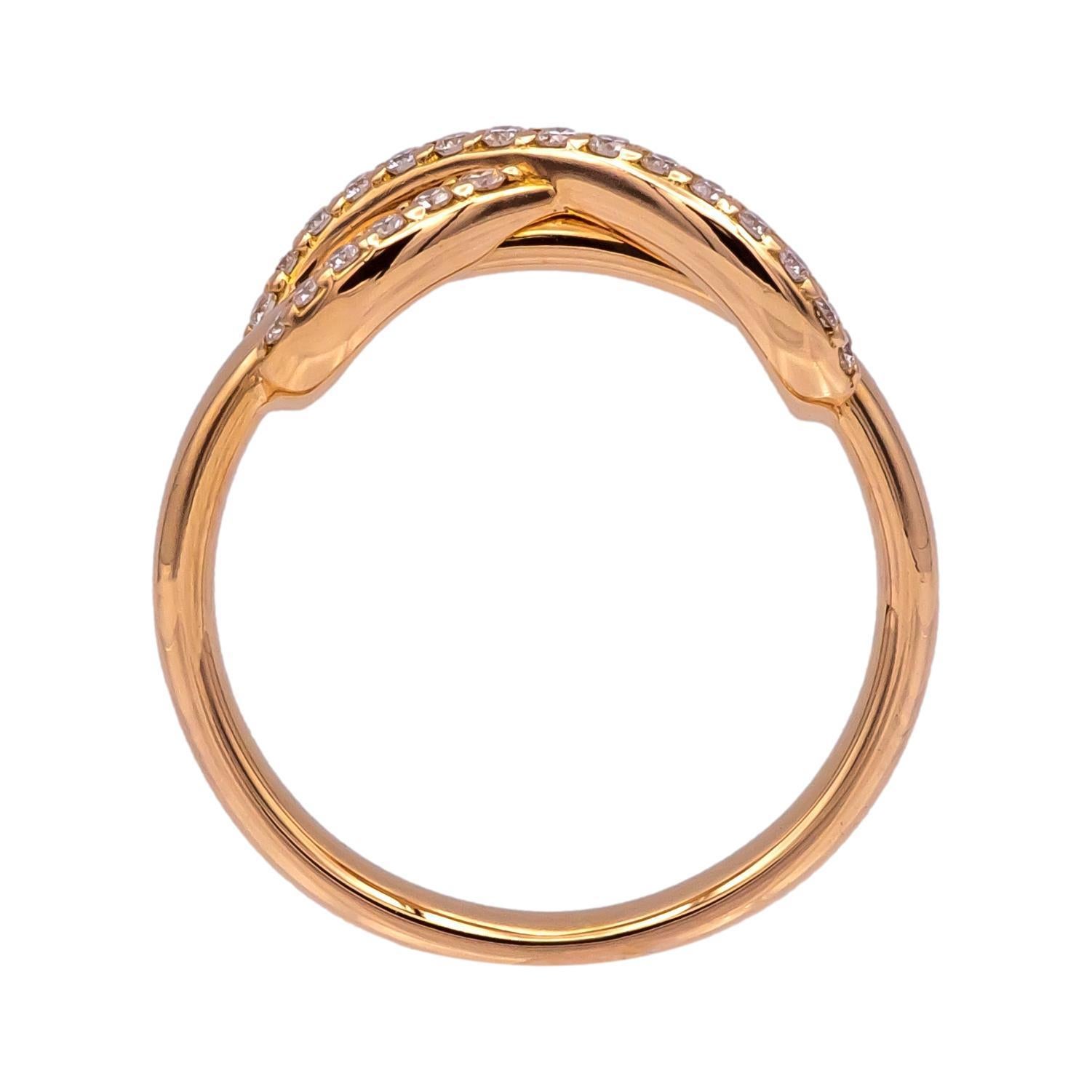 Tiffany & Co. Infinity Ring in 18K Rose Gold with Diamonds 1