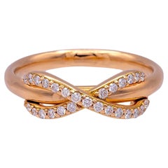 Tiffany & Co. Infinity Ring in 18K Rose Gold with Diamonds