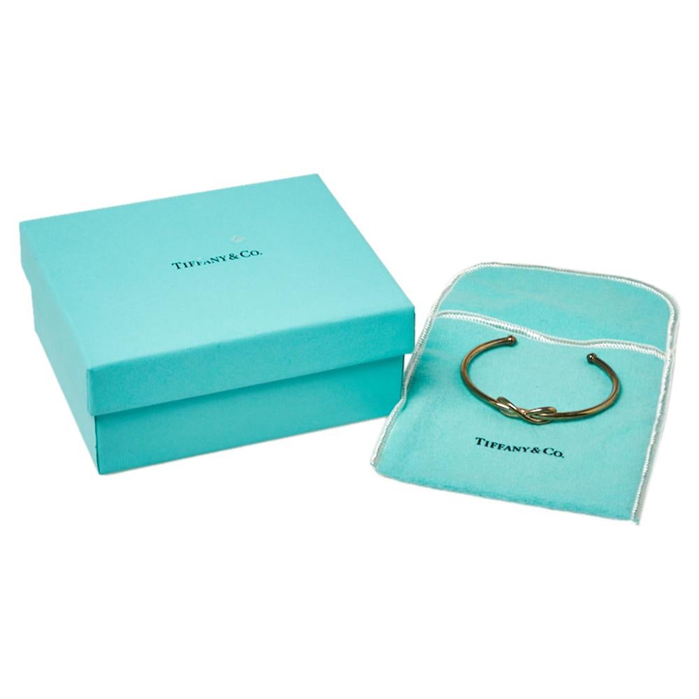 Contemporary Tiffany & Co. Infinity Sterling Silver Open Cuff Bracelet