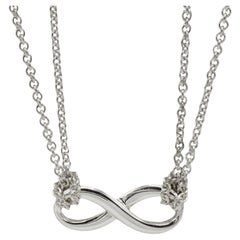 Tiffany & Co. Infinity Sterling Silver Pendant Chain Link Necklace