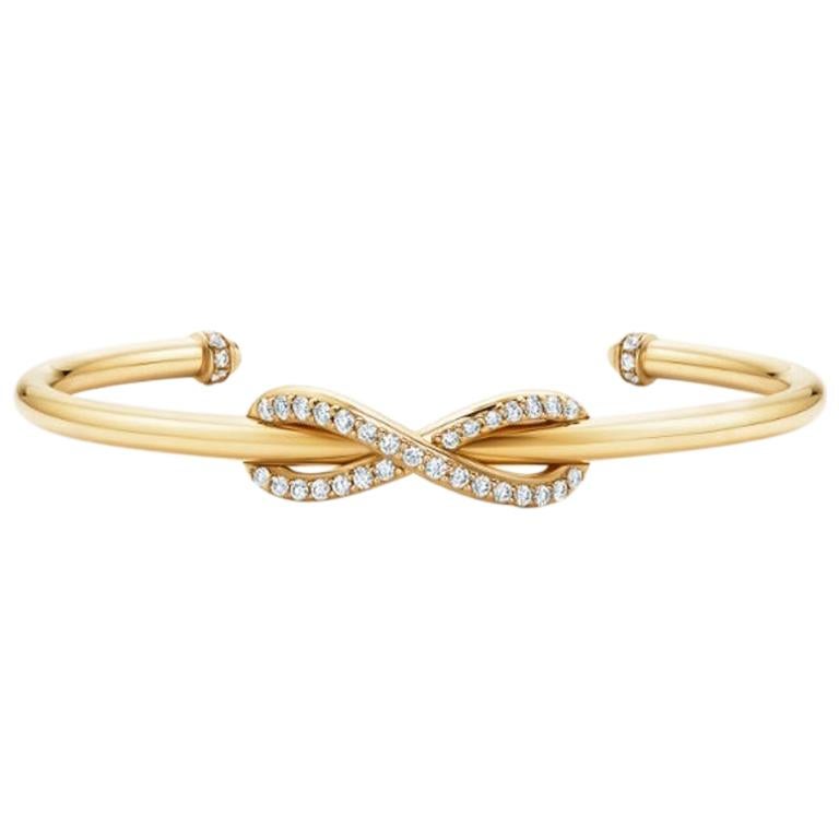 Tiffany & Co. Brazalete Infinito Oro Amarillo Diamante Talla Mediana