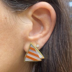 Tiffany & Co Inlay Geometric Earrings