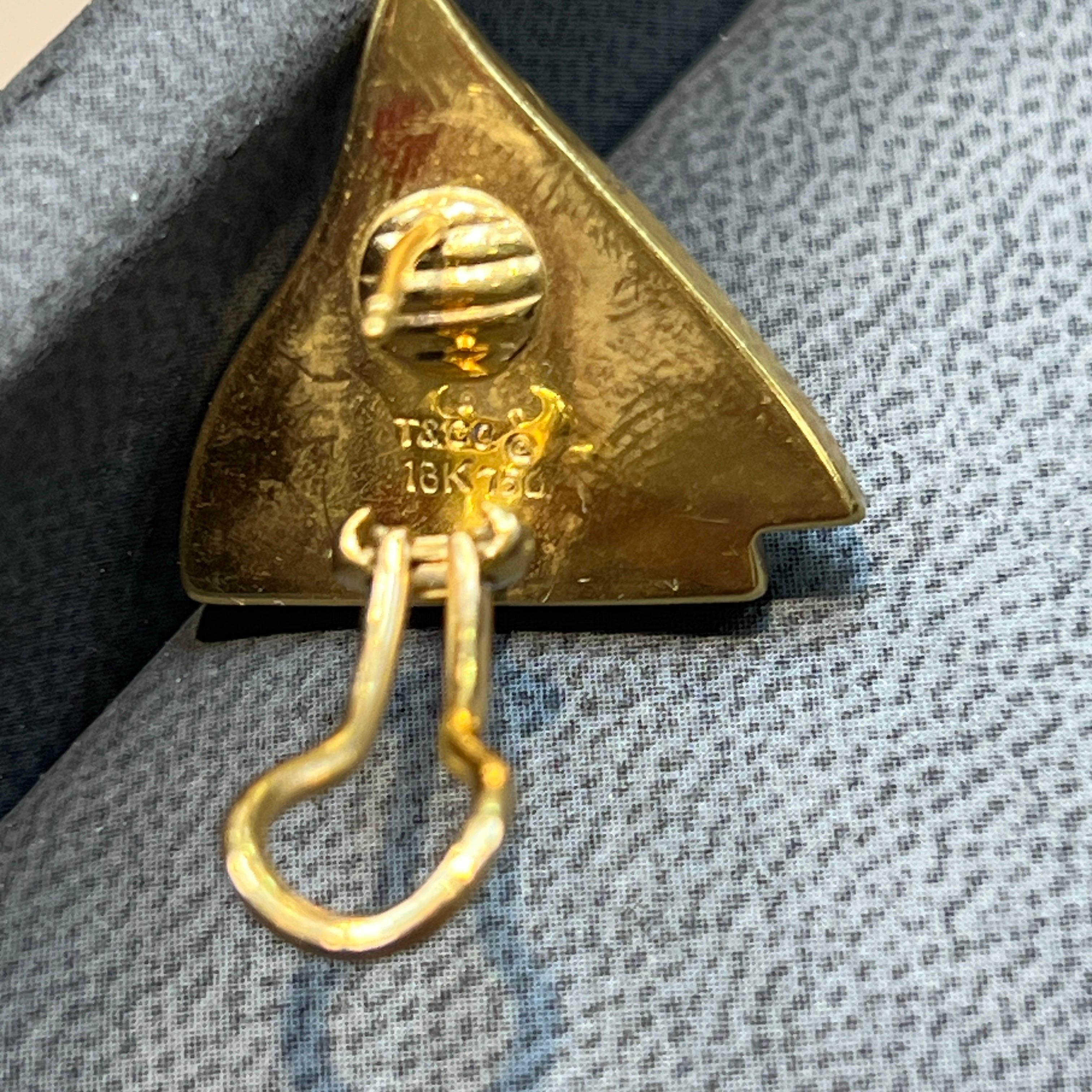 Donna Orecchini geometrici a intarsio Tiffany & Co. in vendita