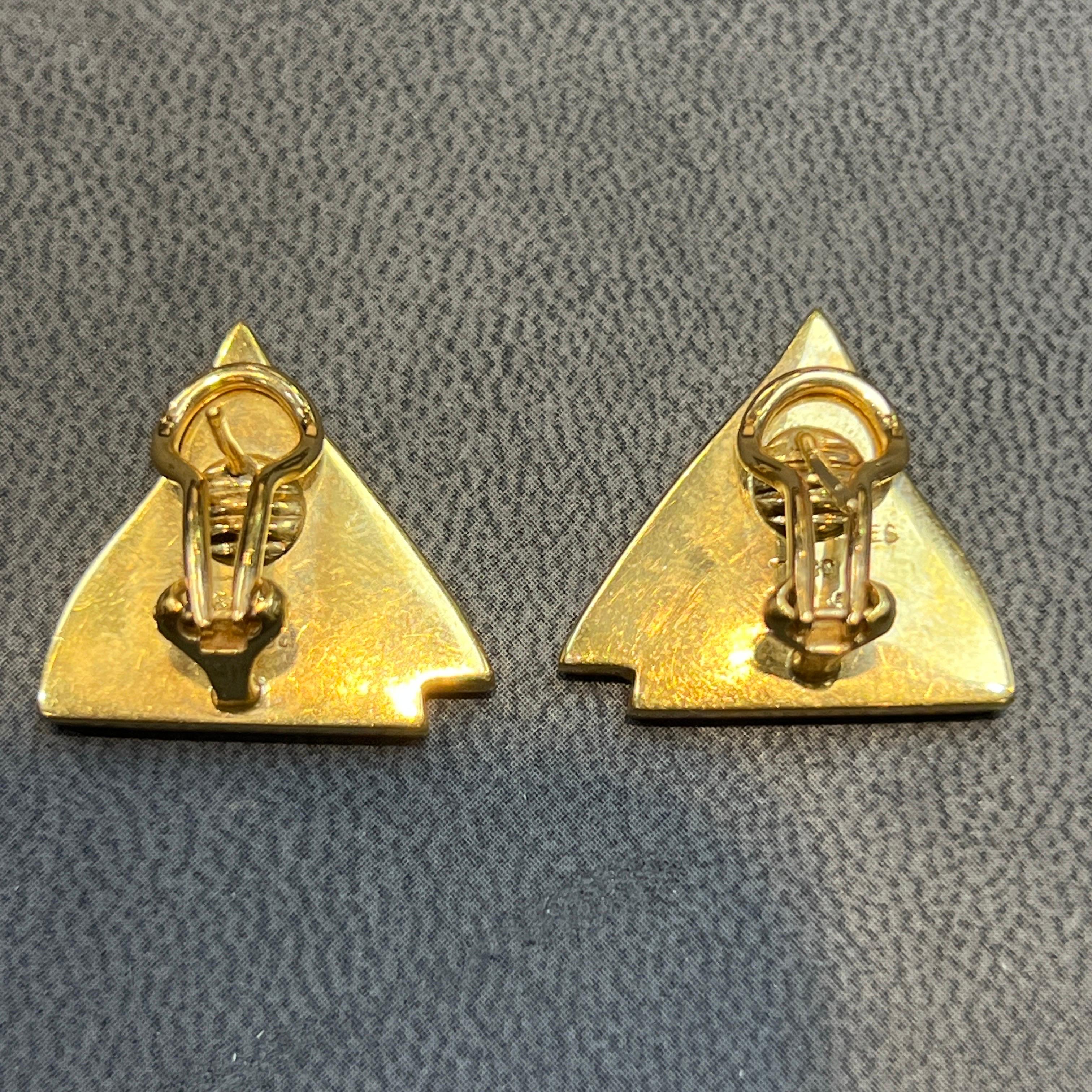 Orecchini geometrici a intarsio Tiffany & Co. in vendita 3