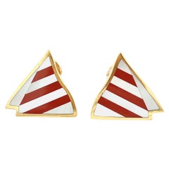 Orecchini geometrici a intarsio Tiffany 
Co.