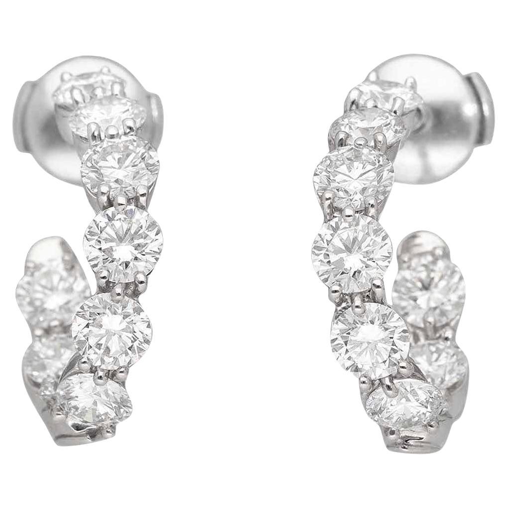 Tiffany
Co. Orecchini Inside Out Hoop Diamond 4.50ct in platino