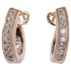 Tiffany & Co Inside Out Diamond Hoop Earrings