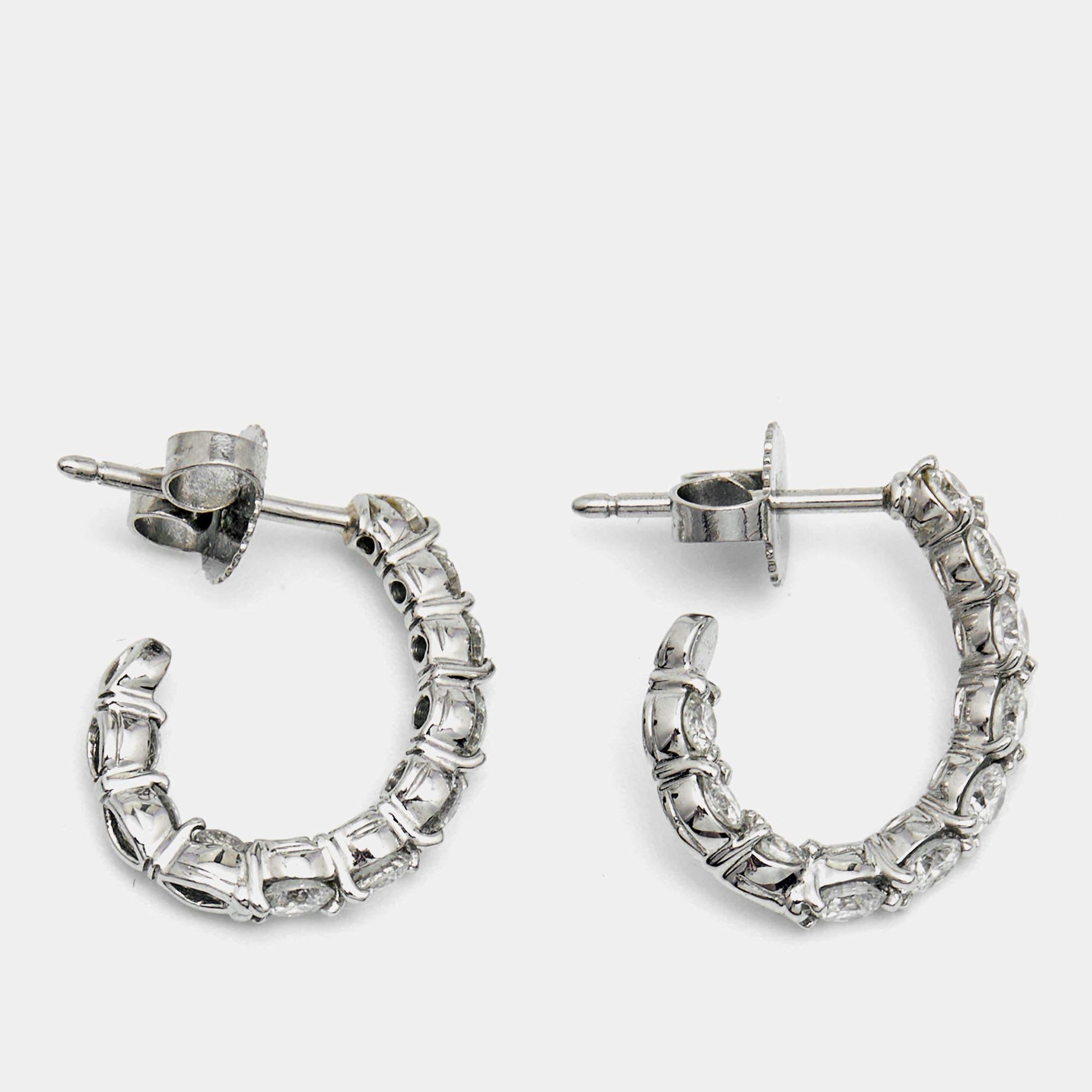 tiffany inside out hoop earrings