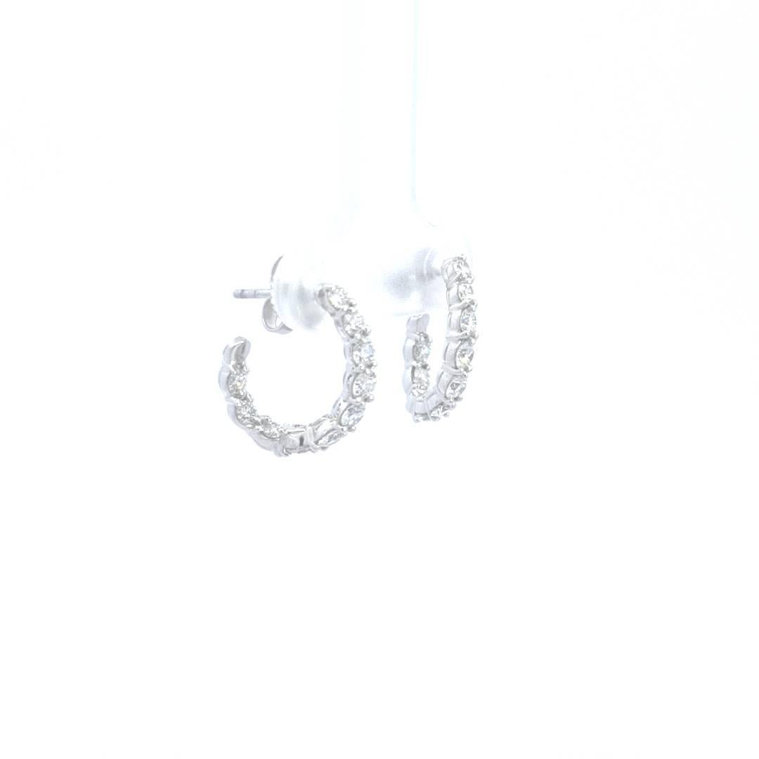 tiffany inside out hoop earrings