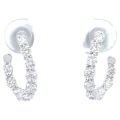 Tiffany & Co. Inside-Out Hoop Earrings of Diamonds in Platinum