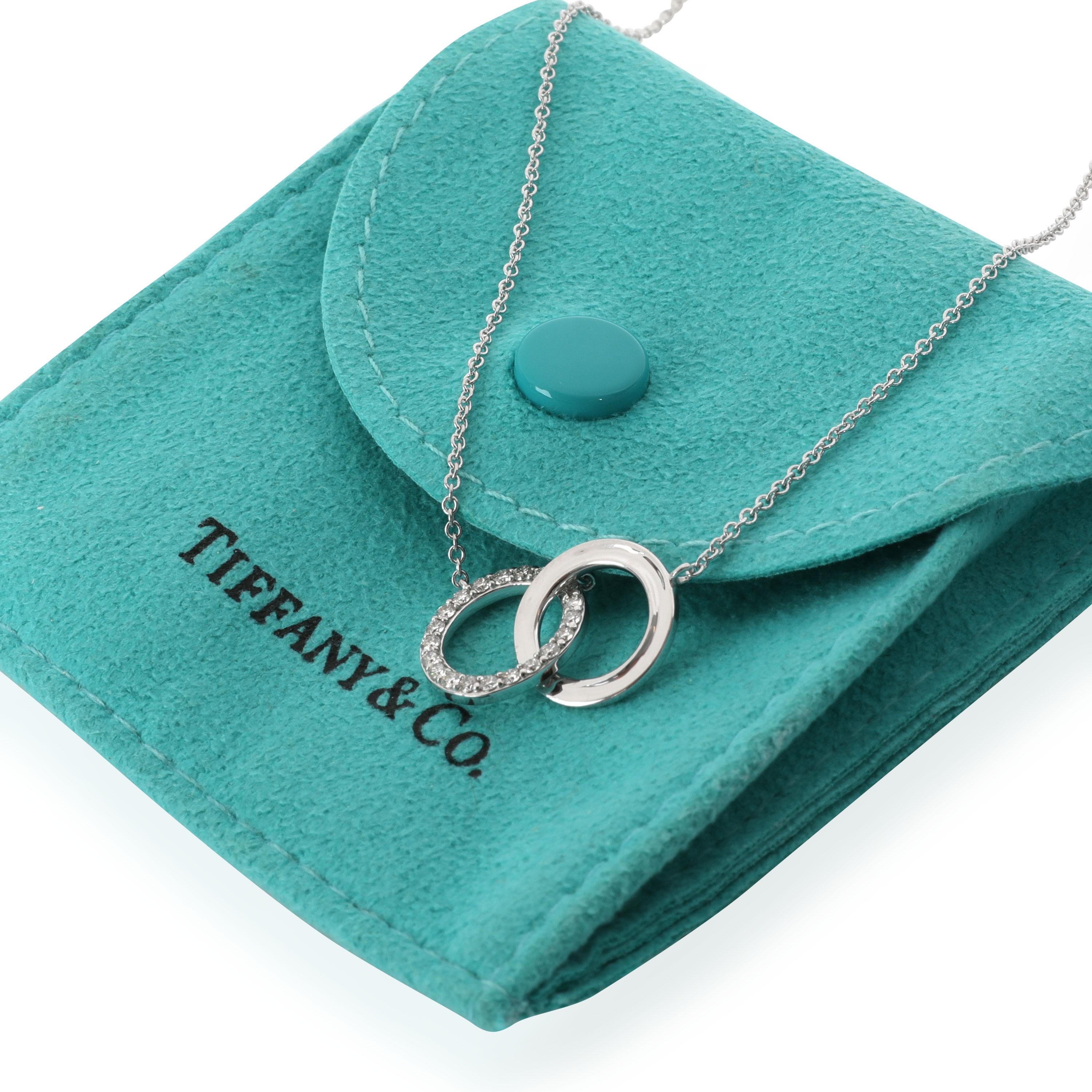 interlocking circle necklace diamond