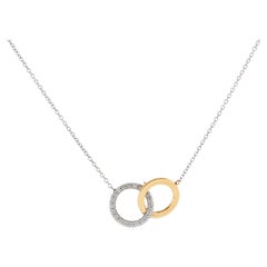 Tiffany & Co. Halskette mit ineinandergreifenden Ringen und Diamanten