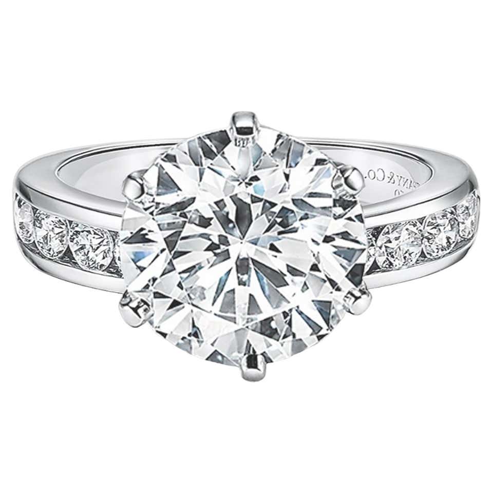 Tiffany channel set engagement ring Clearance